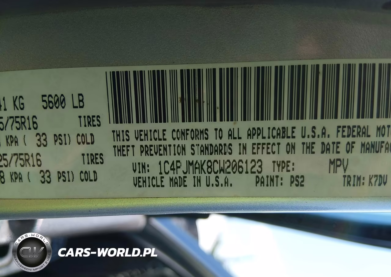 2012 Jeep Liberty Sport VIN:1C4PJMAK8CW206123 - 9