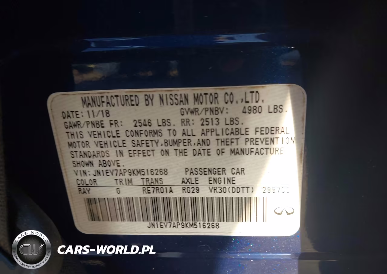 2019 Infiniti Q50 3.0T Sport VIN:JN1EV7AP9KM516268 - 9