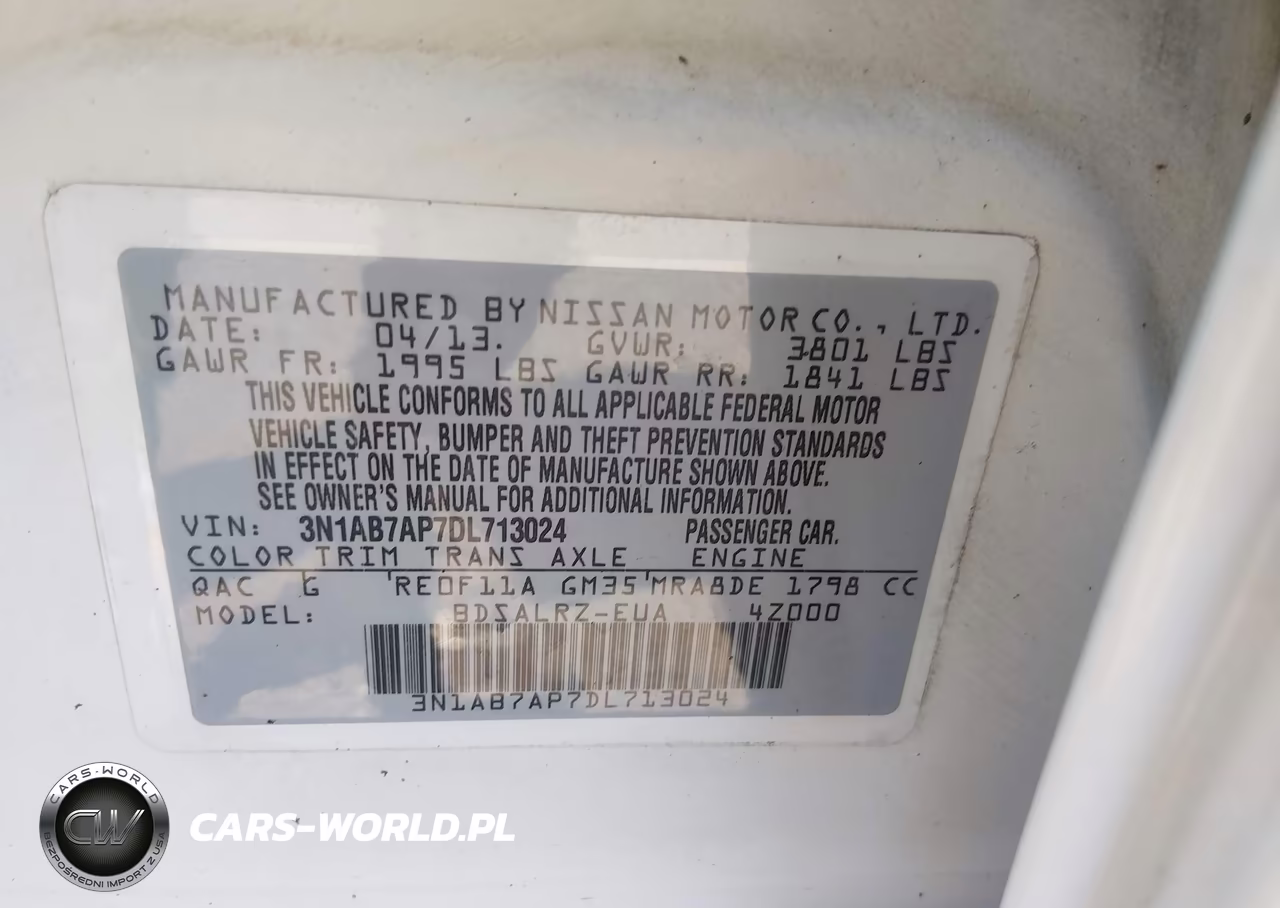 2013 Nissan Sentra Sr VIN:3N1AB7AP7DL713024 - 9