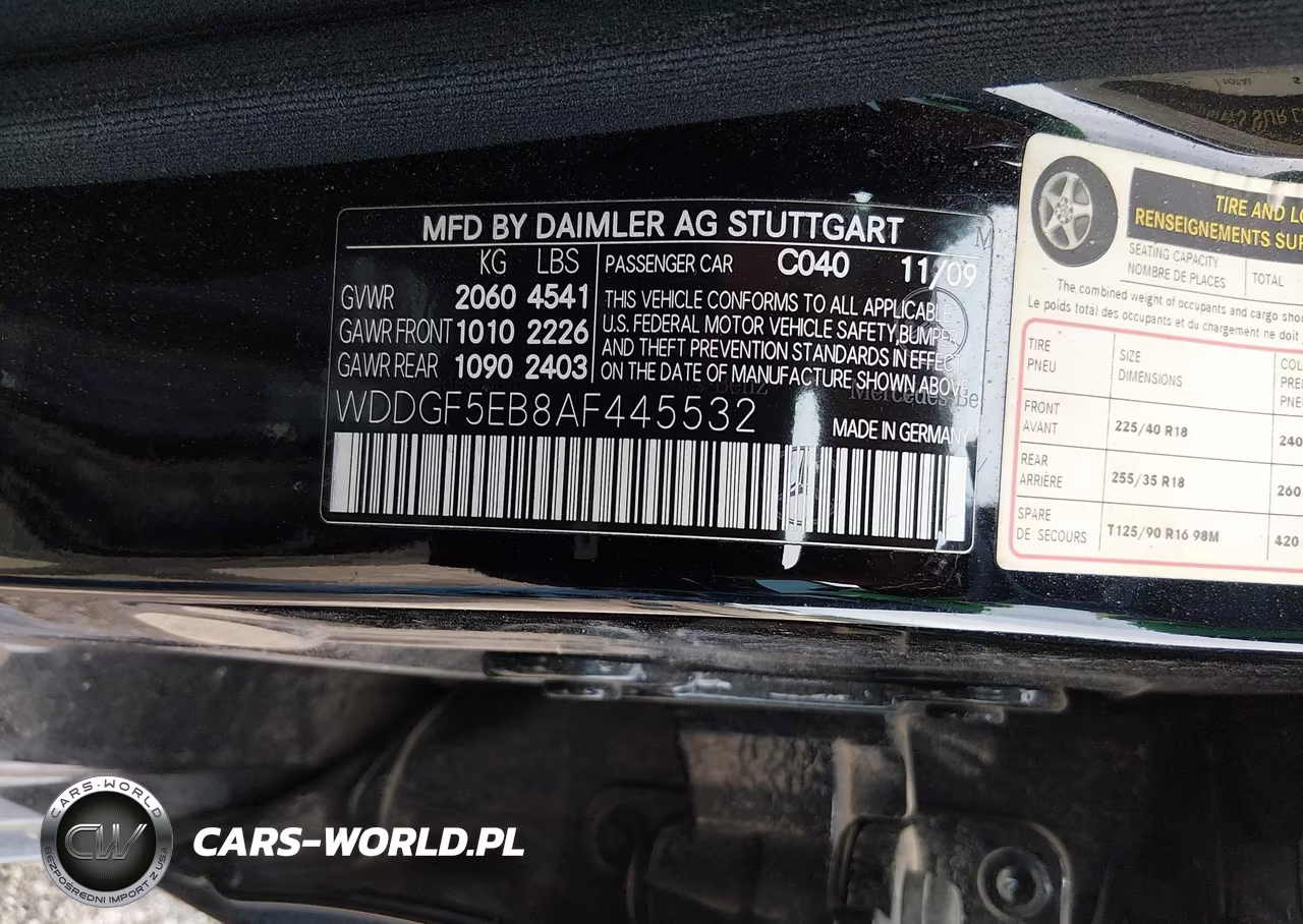 2010 Mercedes-Benz C 300 Luxury-Sport VIN:WDDGF5EB8AF445532 - 9