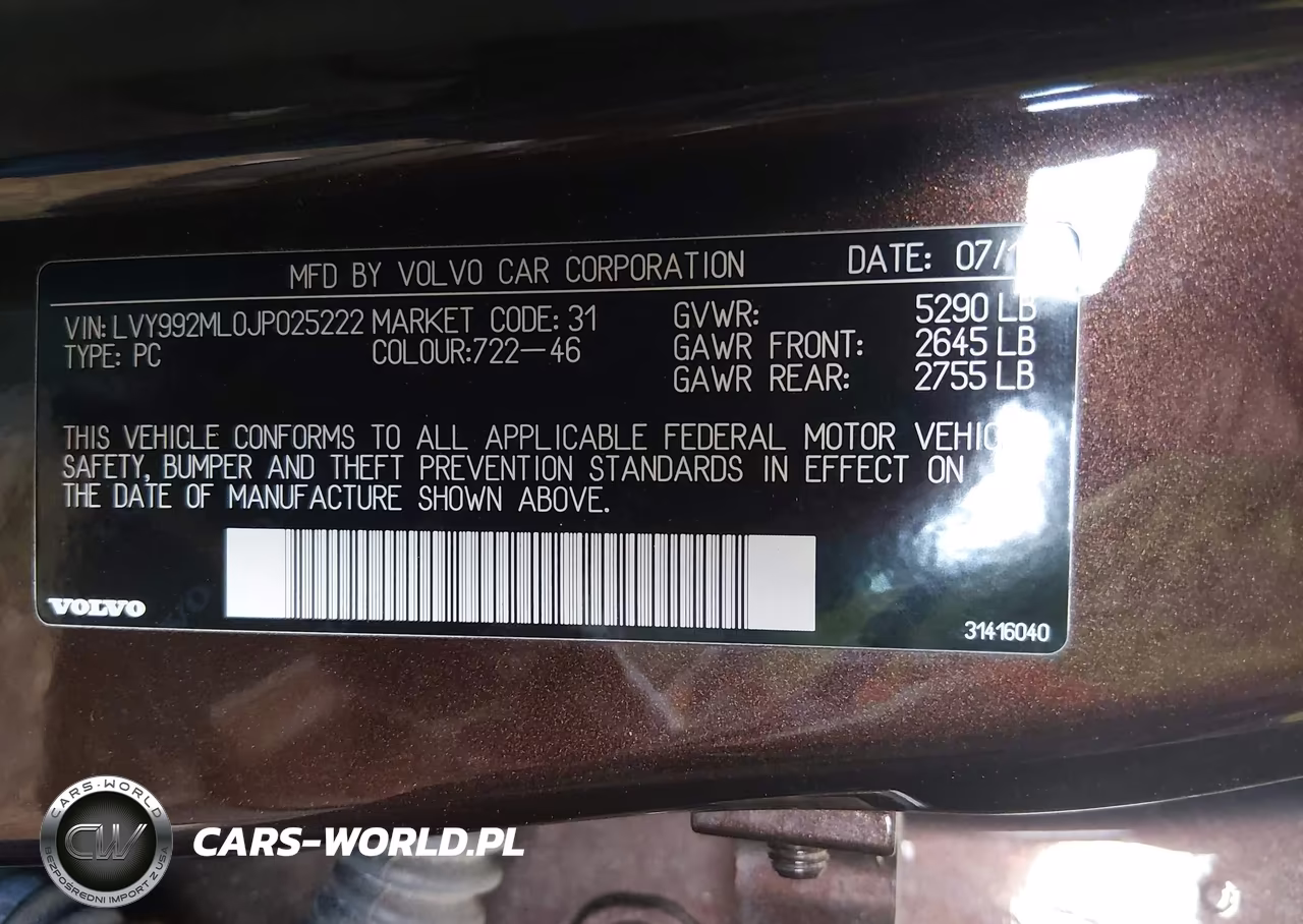 2018 Volvo S90 T6 Inscription VIN:LVY992ML0JP025222 - 9