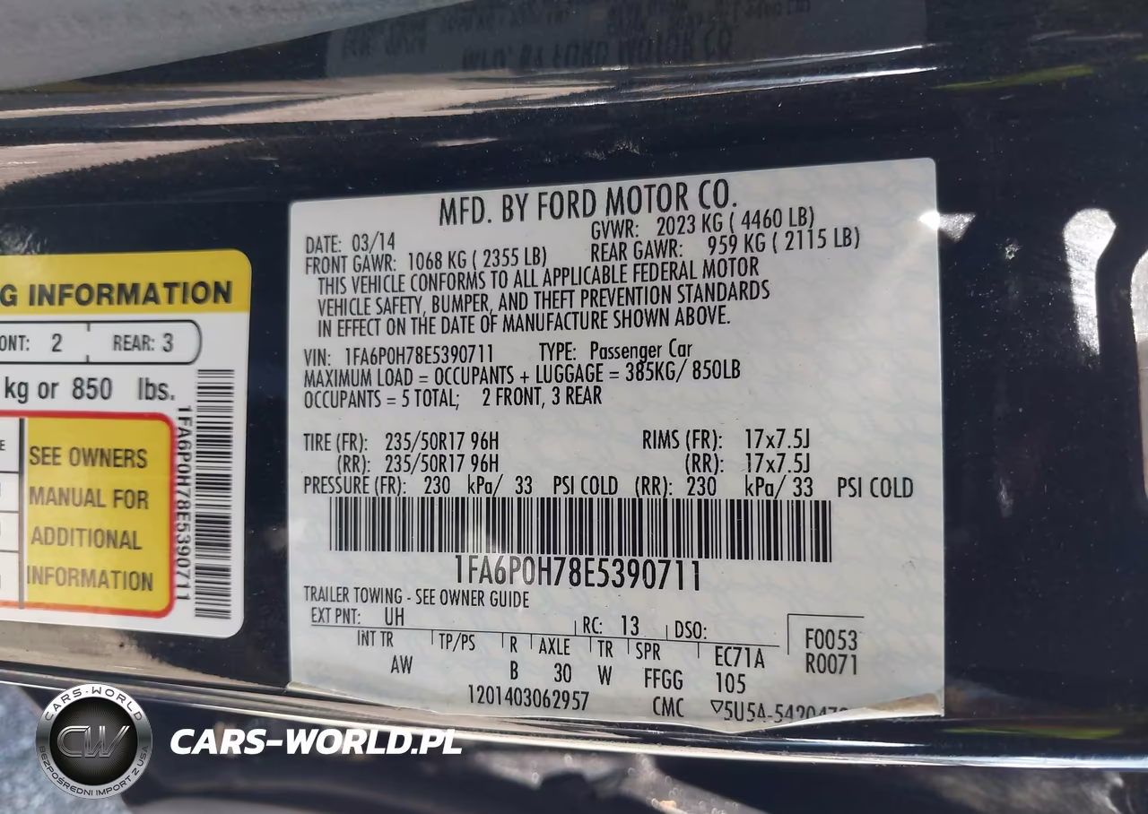 2014 Ford Fusion Se VIN:1FA6P0H78E5390711 - 9