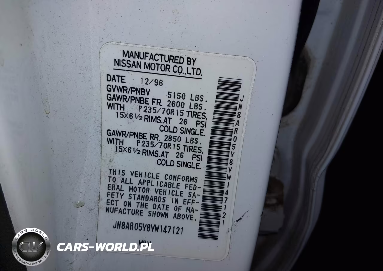 1997 Nissan Pathfinder Le-Se-Xe VIN:JN8AR05Y8VW147121 - 9