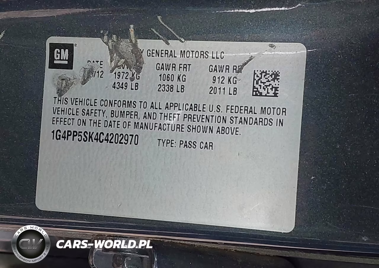 2012 Buick Verano VIN:1G4PP5SK4C4202970 - 9