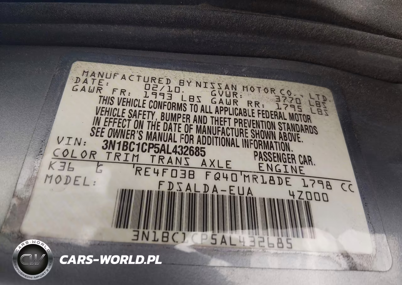 2010 Nissan Versa 1.8S VIN:3N1BC1CP5AL432685 - 9