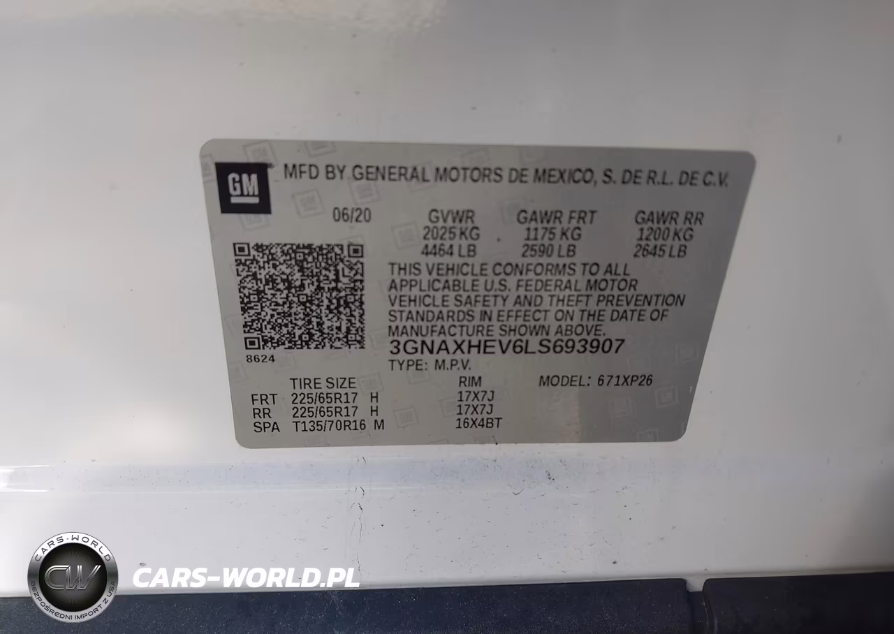 2020 Chevrolet Equinox Fwd Ls VIN:3GNAXHEV6LS693907 - 9