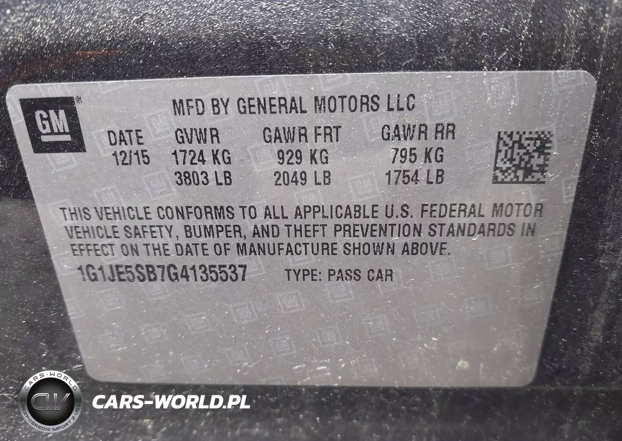 2016 Chevrolet Sonic Ltz Auto VIN:1G1JE5SB7G4135537 - 9