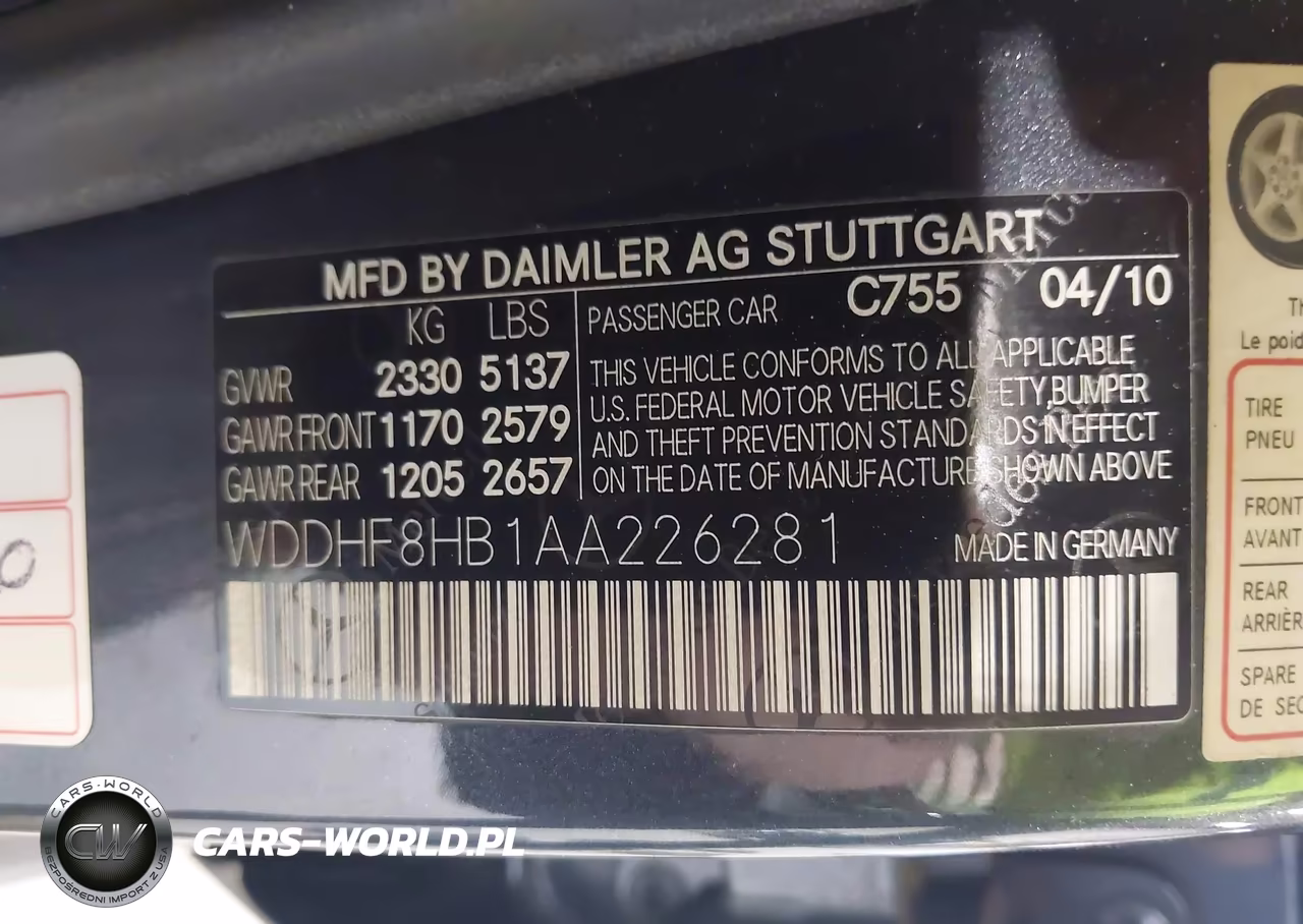 2010 Mercedes-Benz E 350 4Matic VIN:WDDHF8HB1AA226281 - 9
