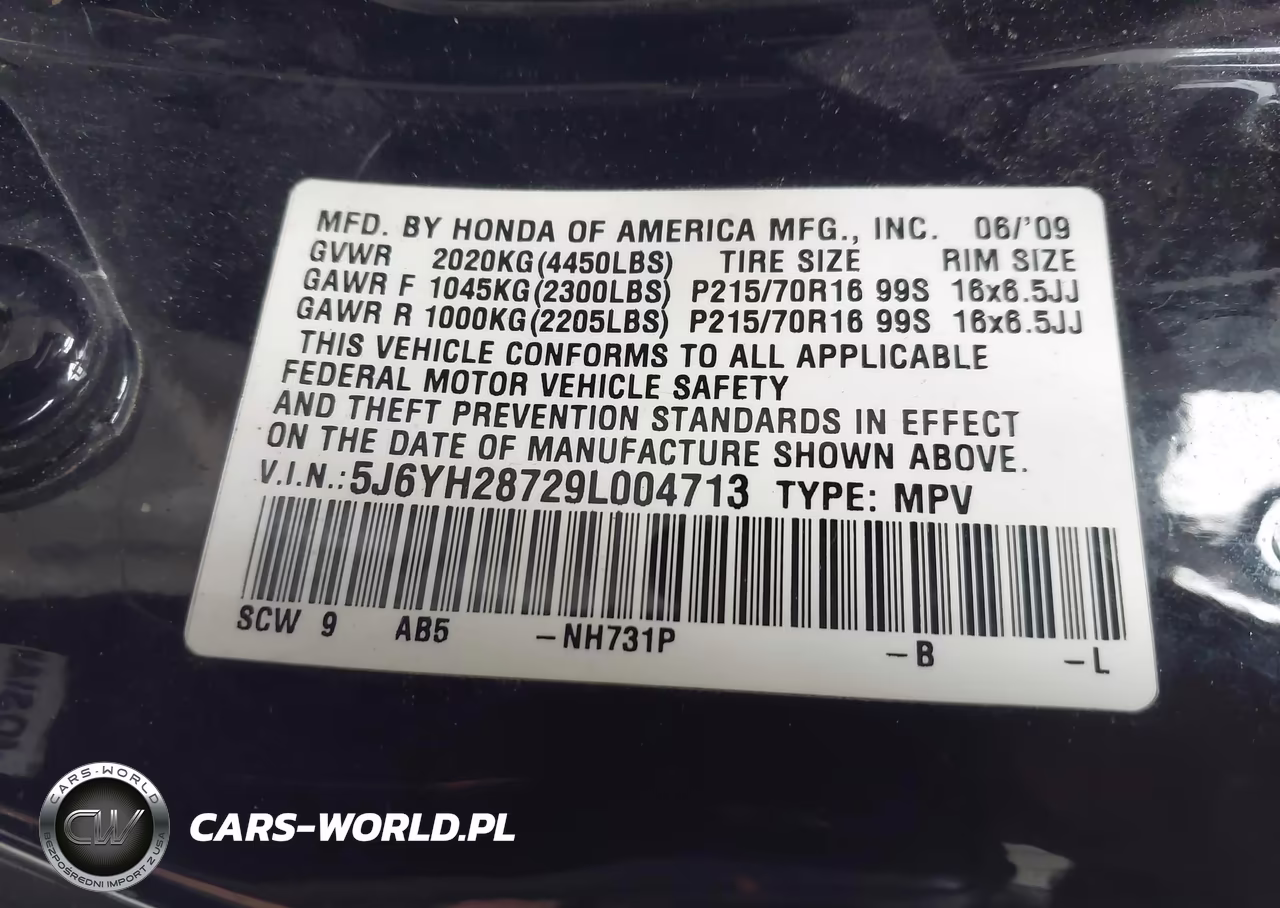 2009 Honda Element Ex VIN:5J6YH28729L004713 - 9