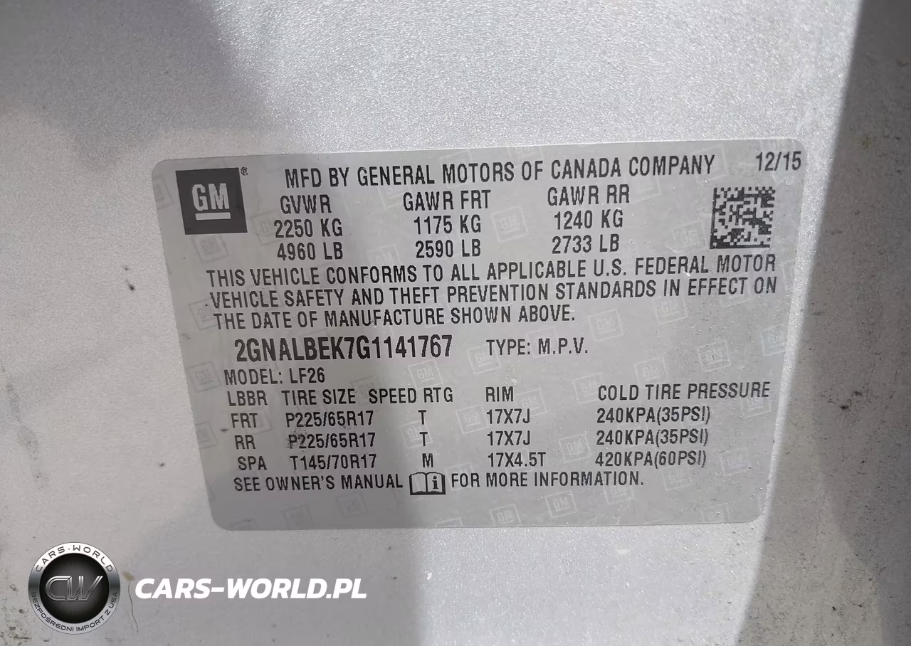 2016 Chevrolet Equinox Ls VIN:2GNALBEK7G1141767 - 9
