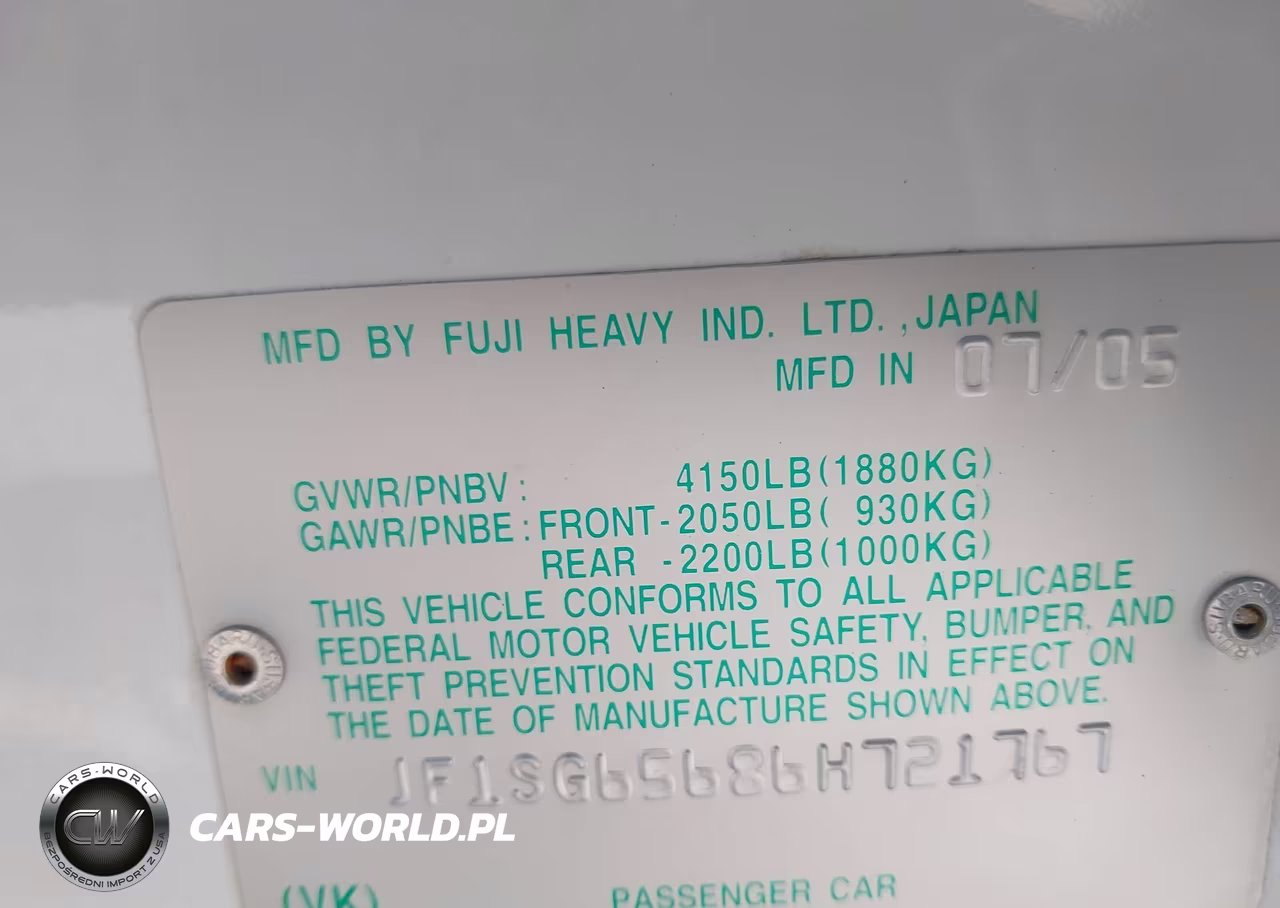2006 Subaru Forester 2.5X VIN:JF1SG65686H721767 - 9
