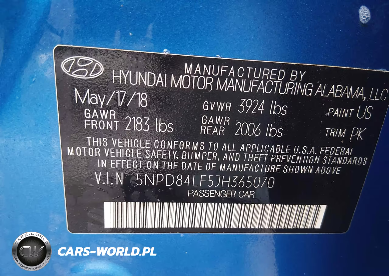 2018 Hyundai Elantra Sel VIN:5NPD84LF5JH365070 - 9