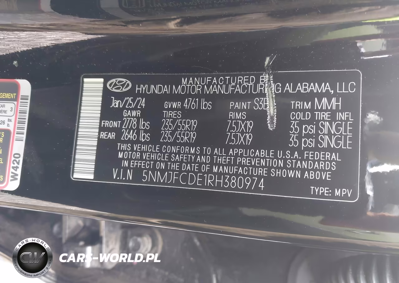 2024 Hyundai Tucson Sel VIN:5NMJFCDE1RH380974 - 9