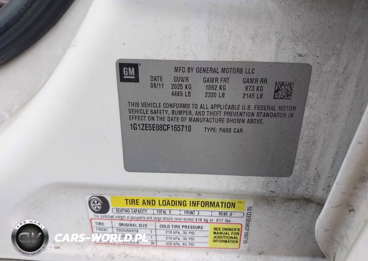 2012 Chevrolet Malibu 1Lz VIN:1G1ZE5E08CF165710 - 9