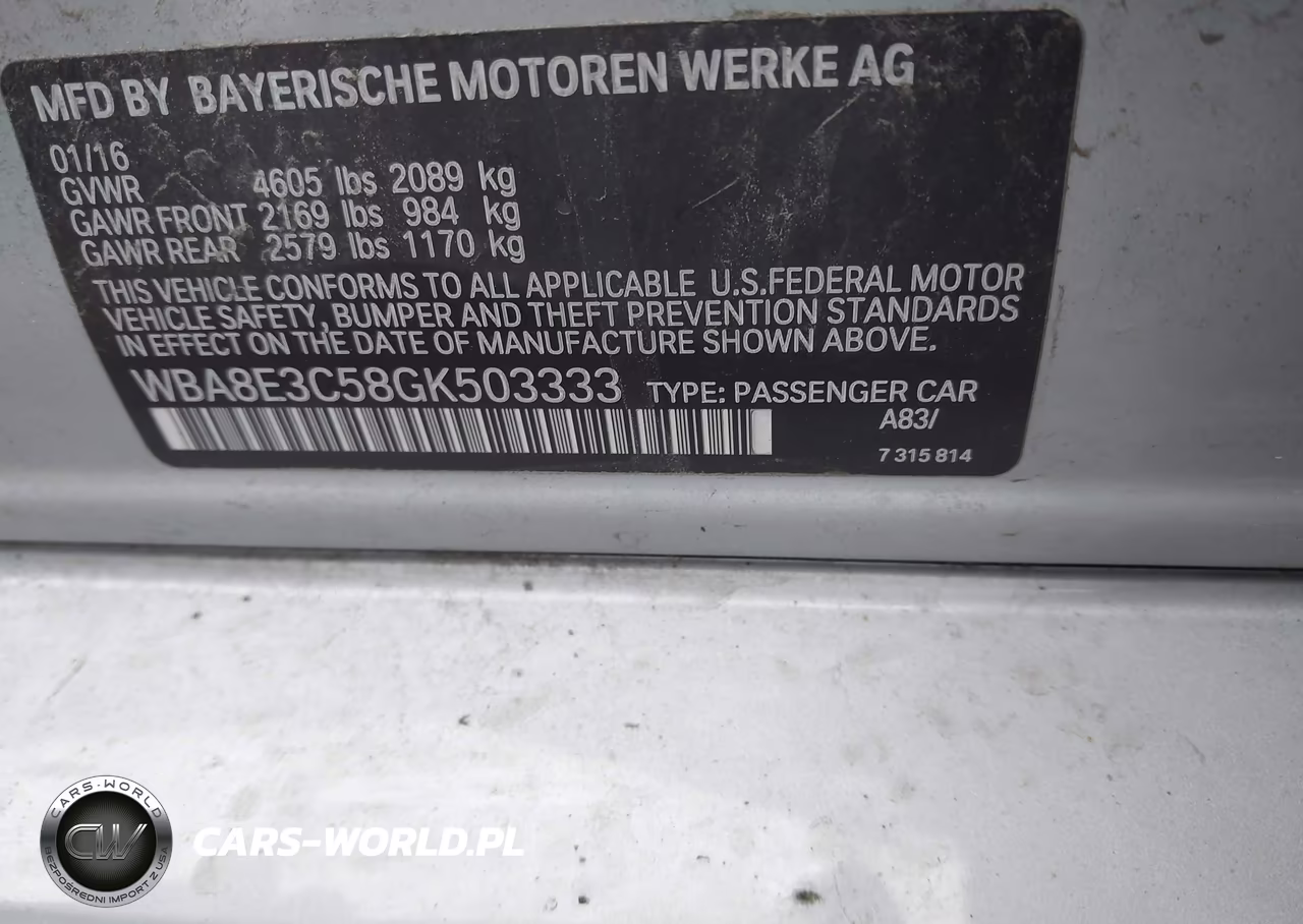 2016 BMW 328I xDrive VIN:WBA8E3C58GK503333 - 9