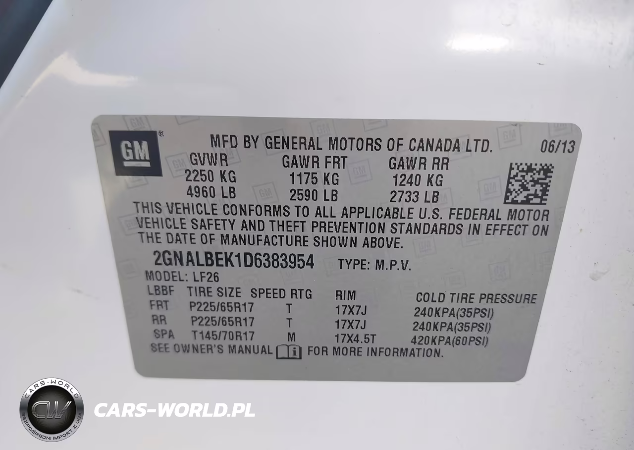 2013 Chevrolet Equinox Ls VIN:2GNALBEK1D6383954 - 9