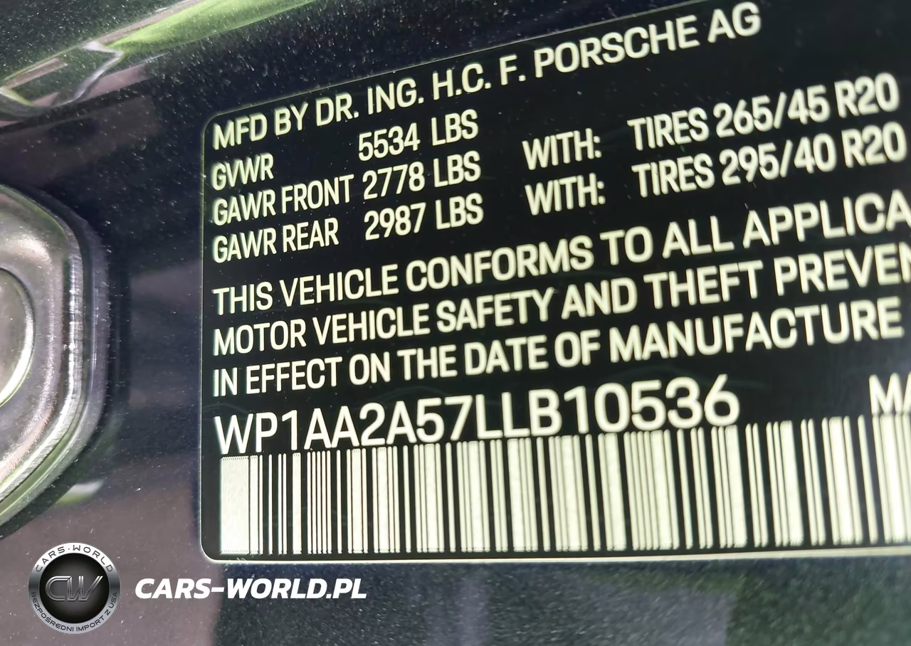 2020 Porsche Macan VIN:WP1AA2A57LLB10536 - 9