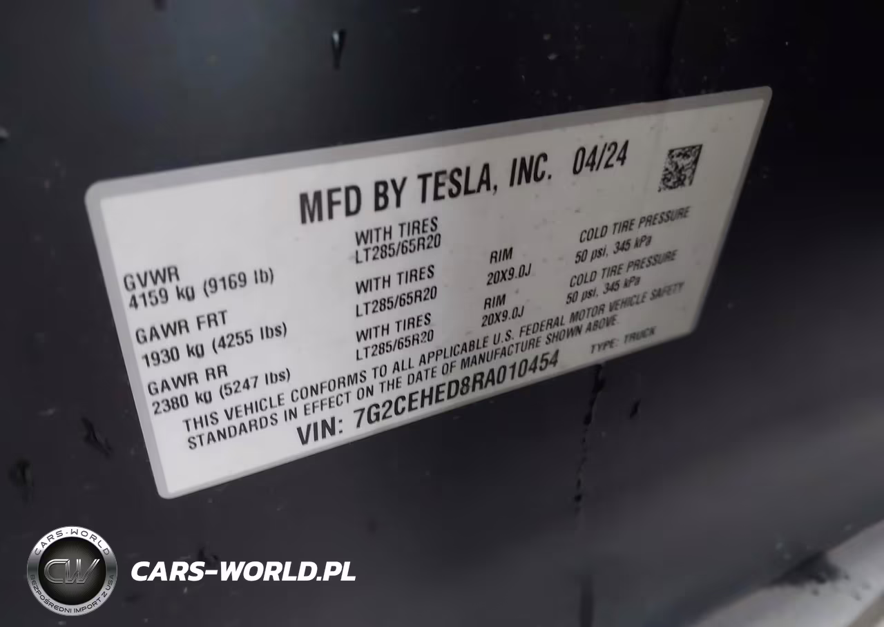2024 Tesla Cybertruck All-Wheel Drive VIN:7G2CEHED8RA010454 - 9