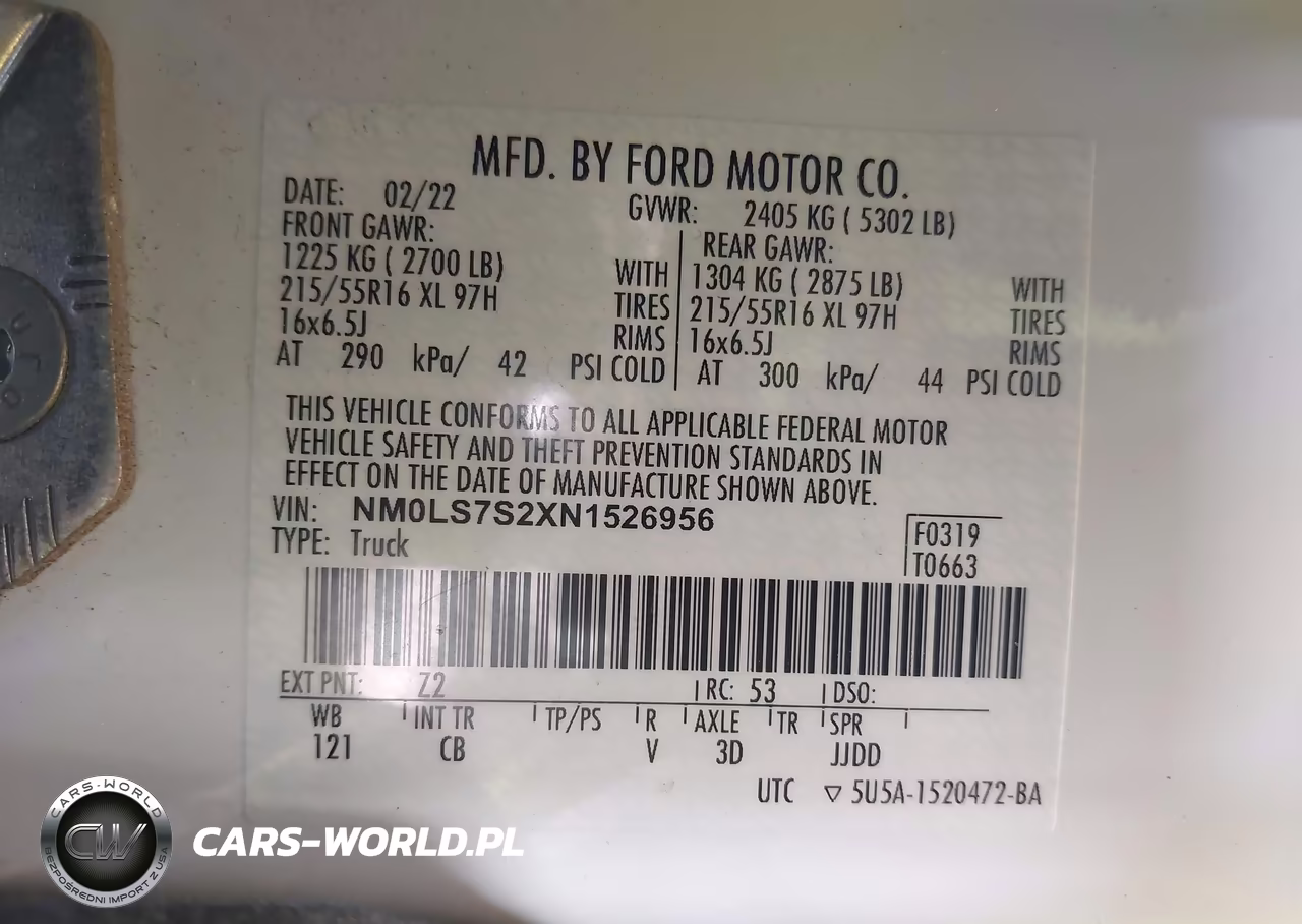2022 Ford Transit Connect Xl VIN:NM0LS7S2XN1526956 - 9