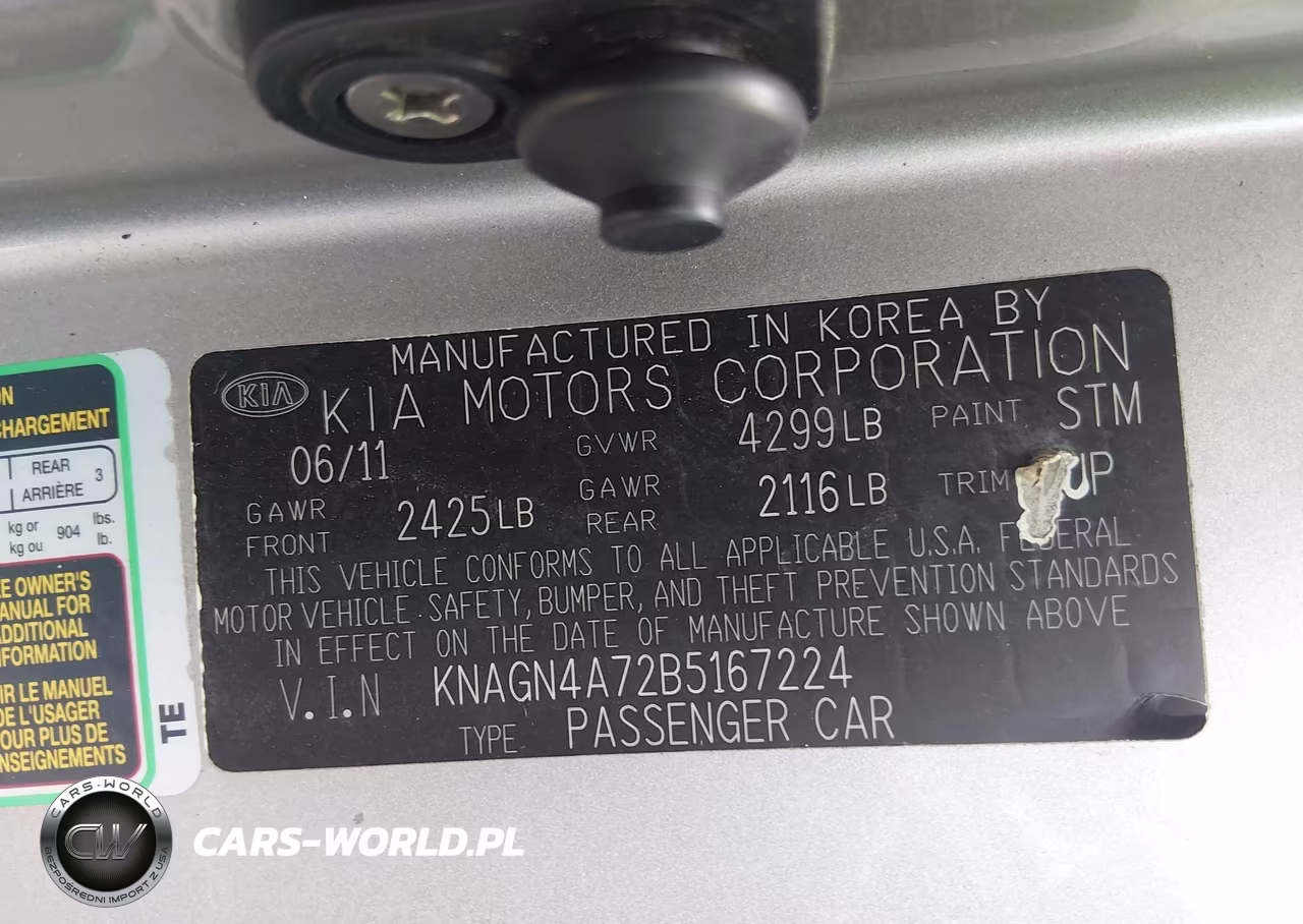 2011 Kia Optima Ex VIN:KNAGN4A72B5167224 - 9