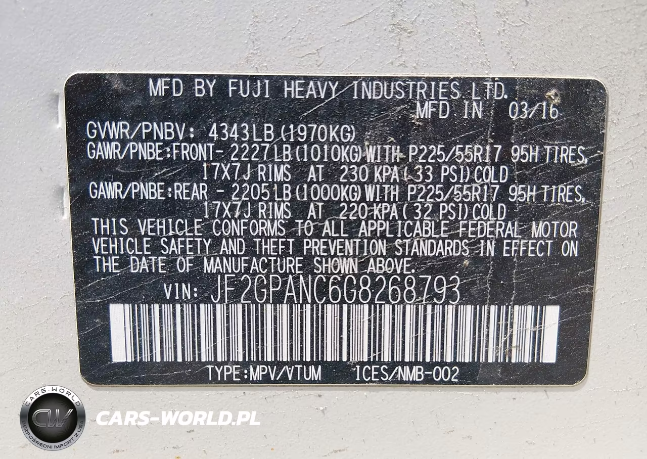 2016 Subaru Crosstrek 2.0I Limited VIN:JF2GPANC6G8268793 - 9