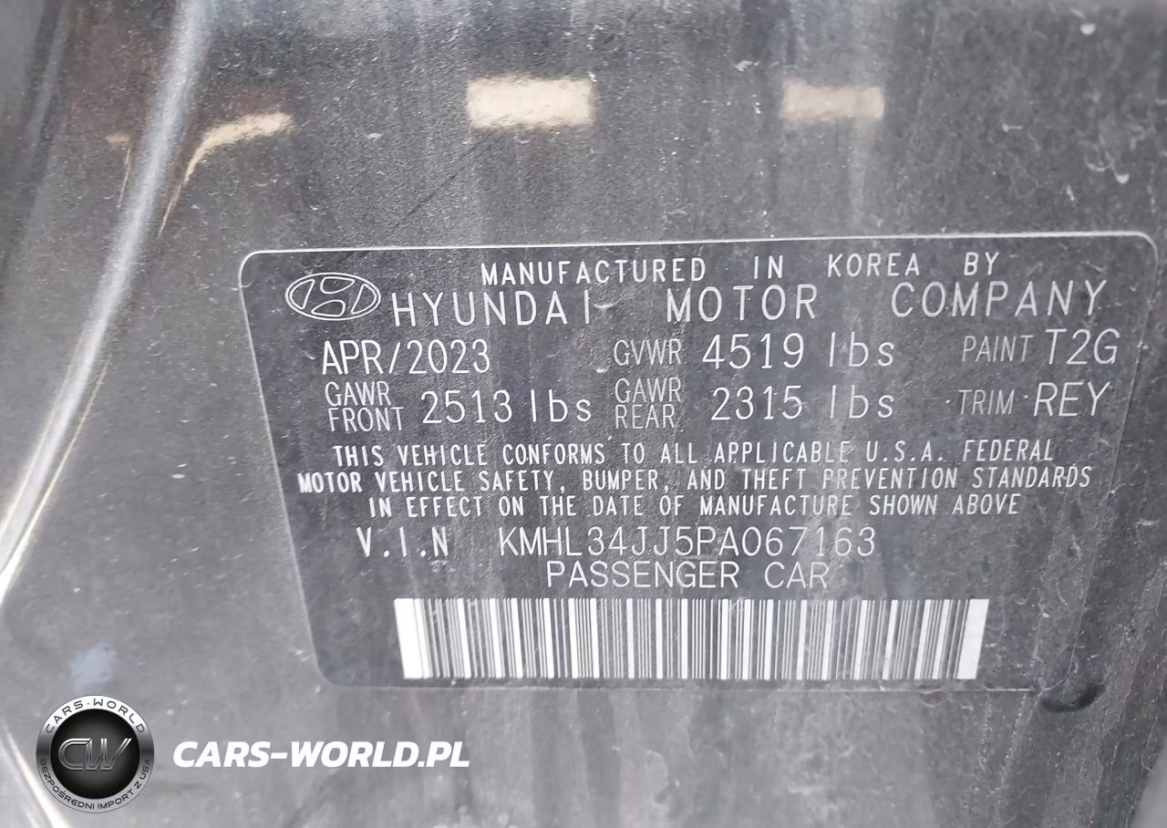 2023 Hyundai Sonata Hybrid Sel VIN:KMHL34JJ5PA067163 - 9