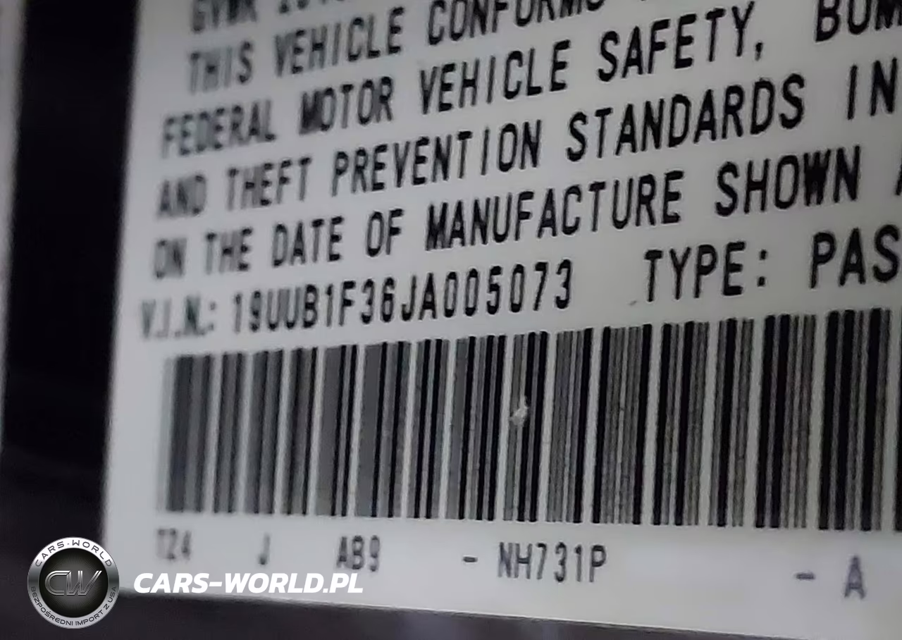2018 Acura Tlx VIN:19UUB1F36JA005073 - 9