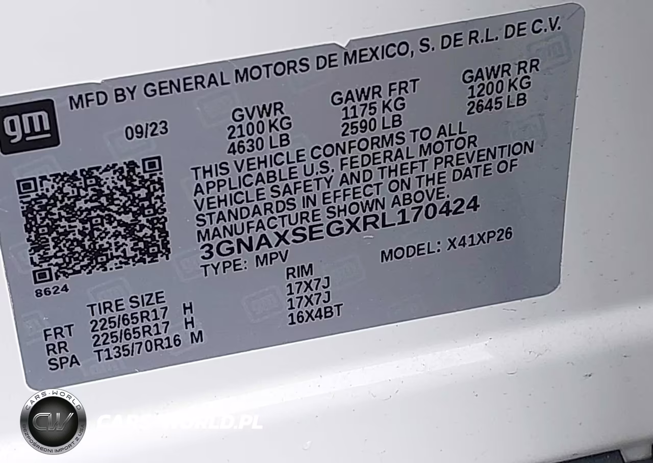 2024 Chevrolet Equinox Awd Ls VIN:3GNAXSEGXRL170424 - 9