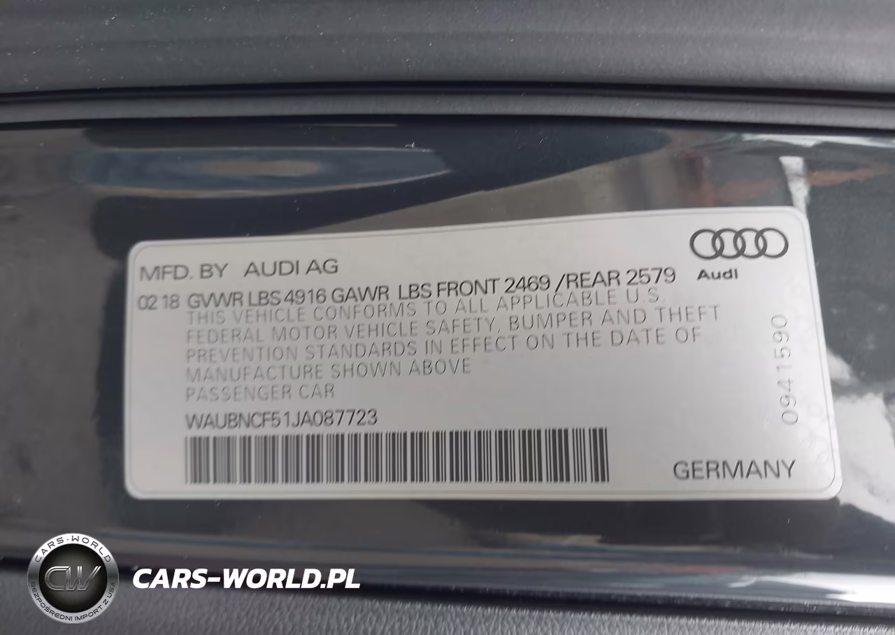 2018 Audi A5 2.0T Premium VIN:WAUBNCF51JA087723 - 9