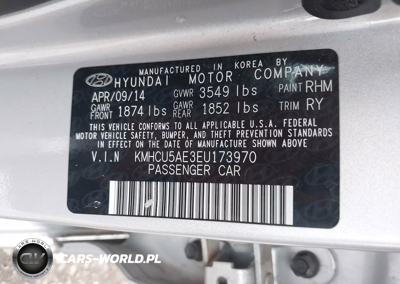 2014 Hyundai Accent Se VIN:KMHCU5AE3EU173970 - 9