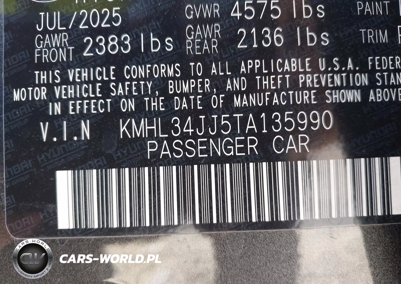 2026 Hyundai Sonata Hybrid Sel VIN:KMHL34JJ5TA135990 - 9