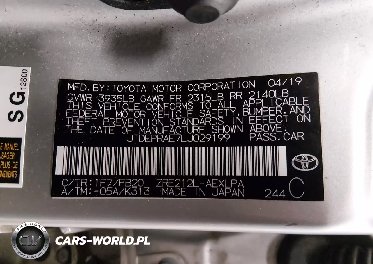 2020 Toyota Corolla Le VIN:JTDEPRAE7LJ029199 - 9