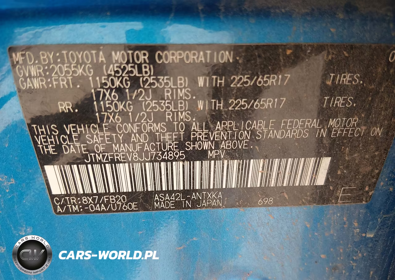 2018 Toyota Rav4 Le VIN:JTMZFREV8JJ734895 - 9