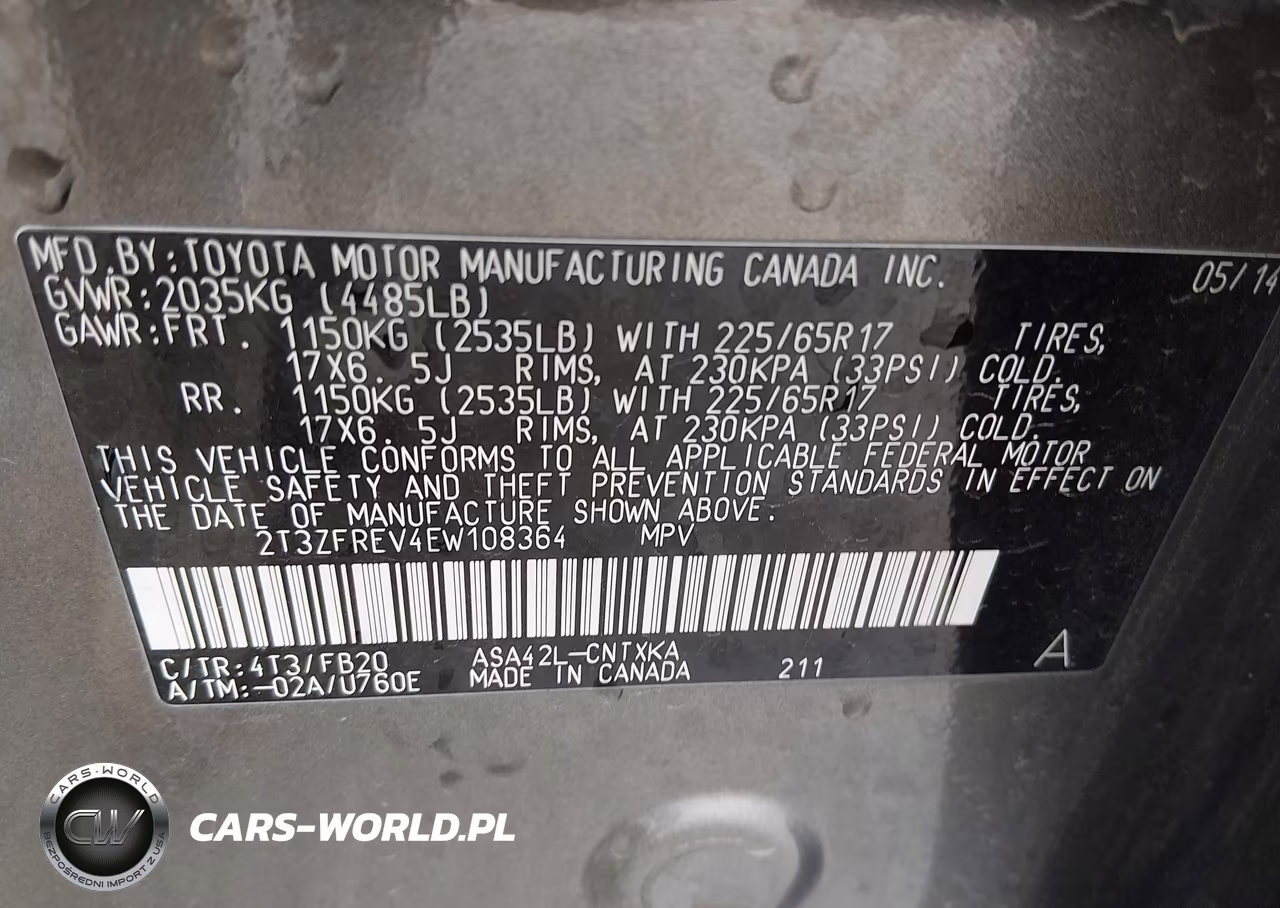 2014 Toyota Rav4 Le VIN:2T3ZFREV4EW108364 - 9
