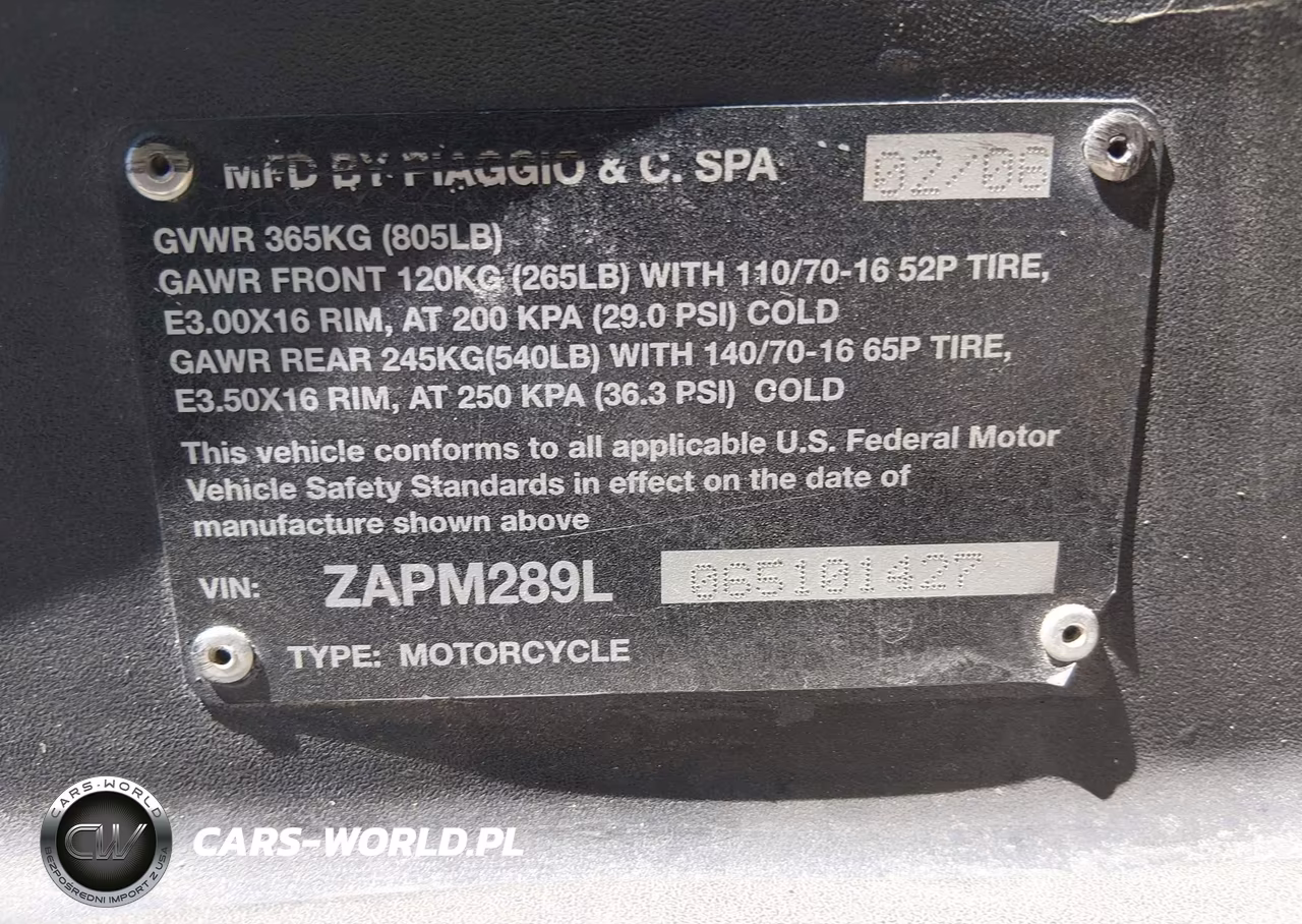 2006 Piaggio Bv 200-250 VIN:ZAPM289L065101427 - 10
