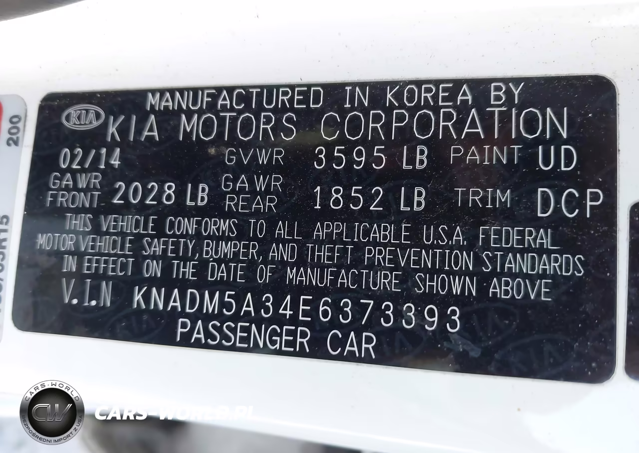2014 Kia Rio Lx VIN:KNADM5A34E6373393 - 9