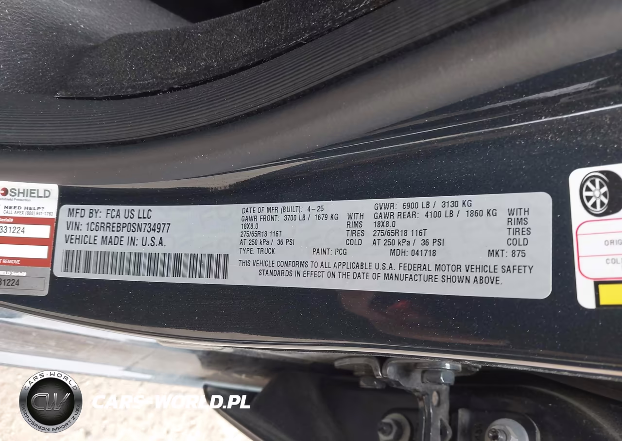 2025 Ram 1500 Lone Star 4X2 6'4 Box VIN:1C6RREBP0SN734977 - 9