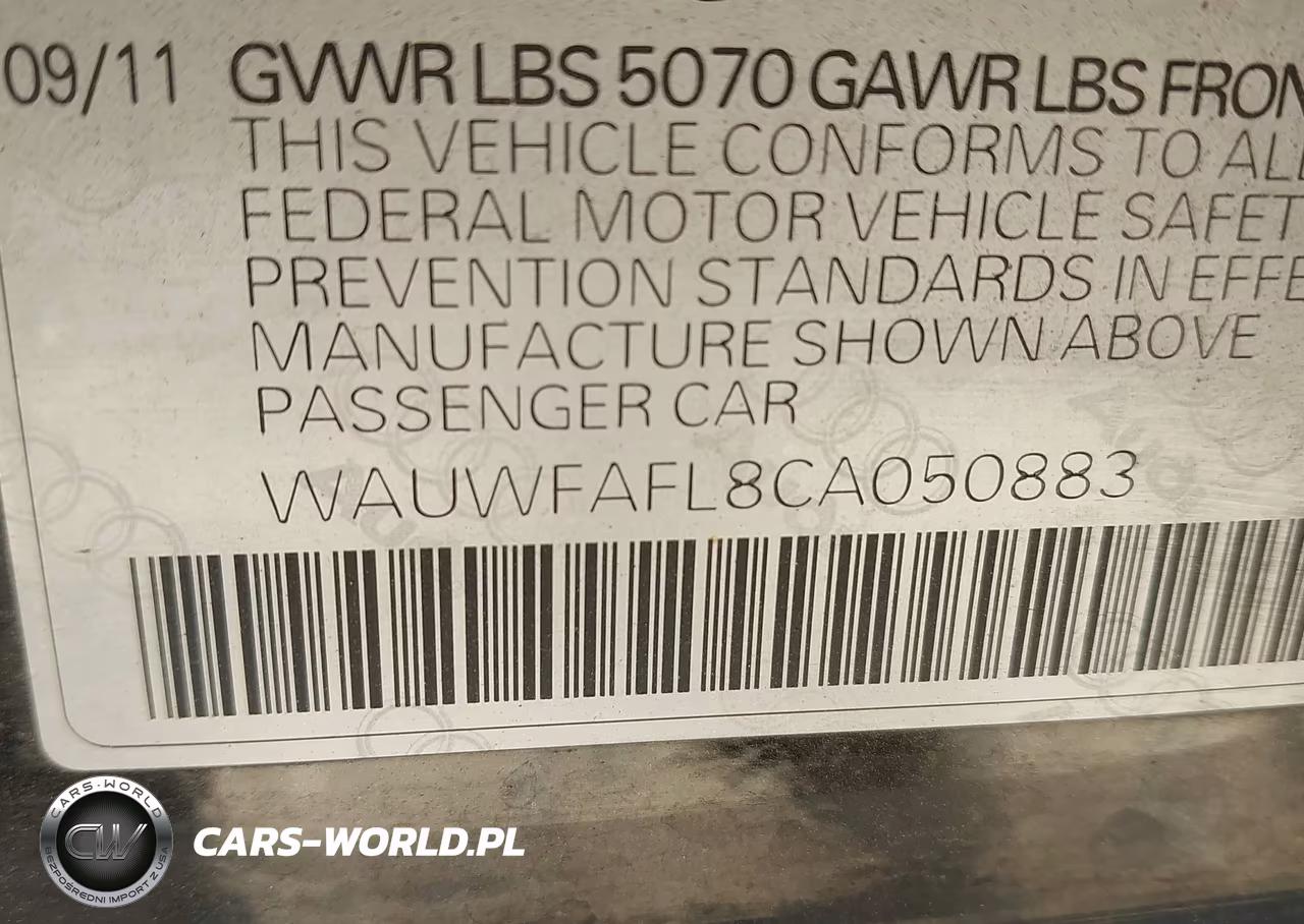 2012 Audi A4 2.0T Premium VIN:WAUWFAFL8CA050883 - 9