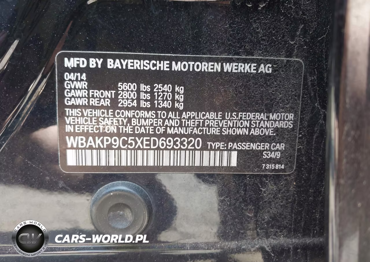 2014 BMW 550I xDrive VIN:WBAKP9C5XED693320 - 9