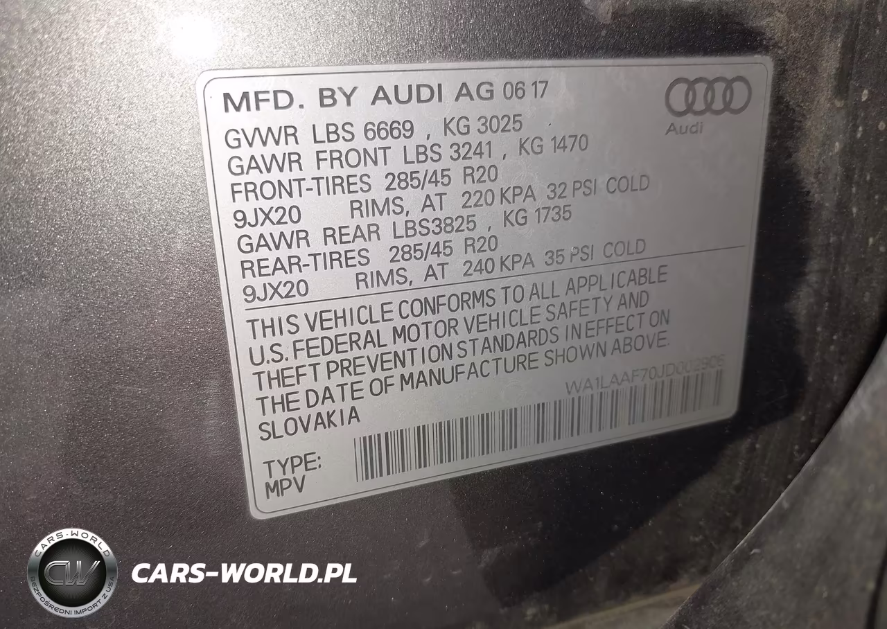 2018 Audi Q7 3.0T Premium VIN:WA1LAAF70JD002906 - 17