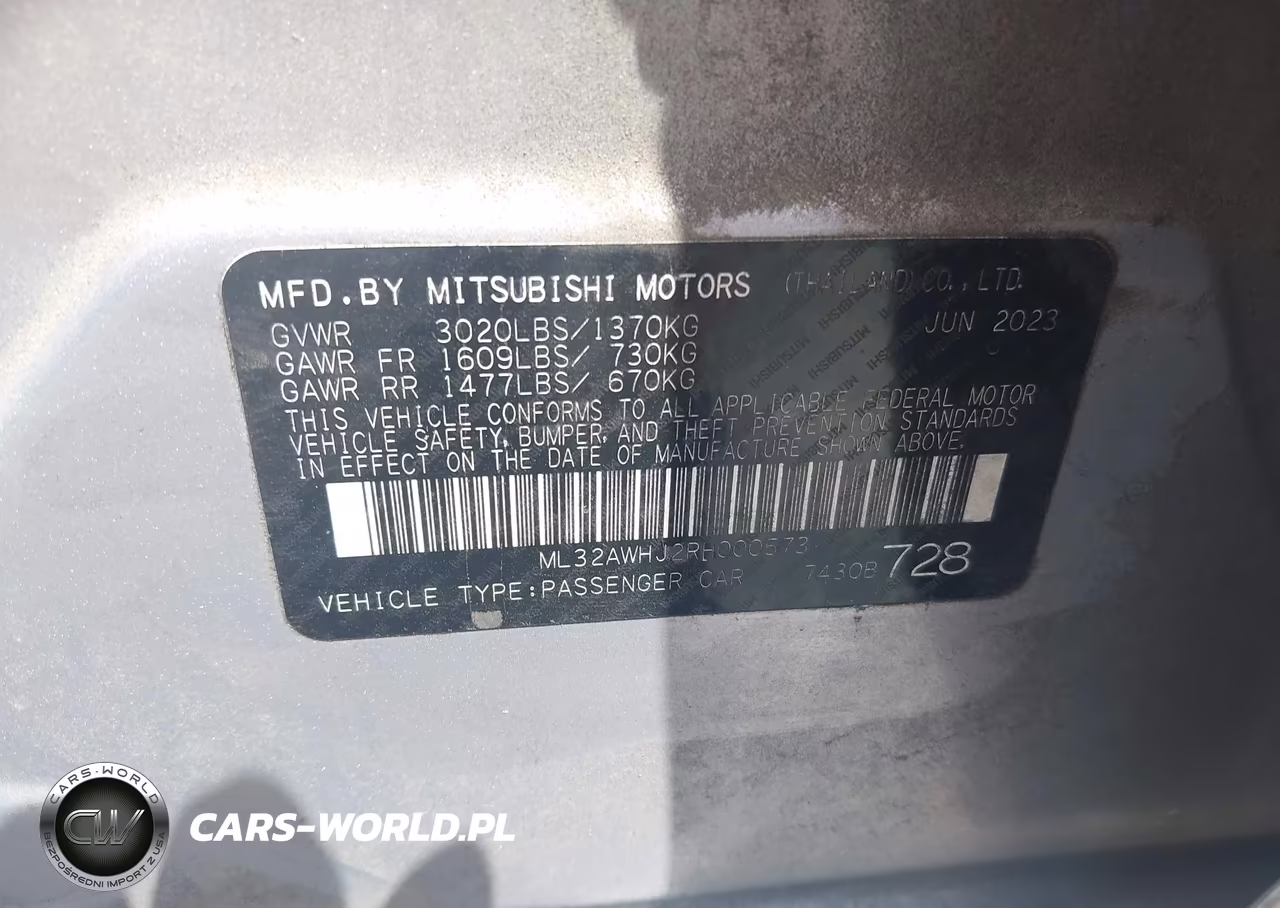 2024 Mitsubishi Mirage Se VIN:ML32AWHJ2RH000573 - 9