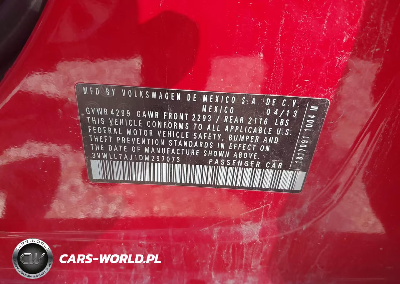 2013 Volkswagen Jetta 2.0L Tdi VIN:3VWLL7AJ1DM297073 - 9