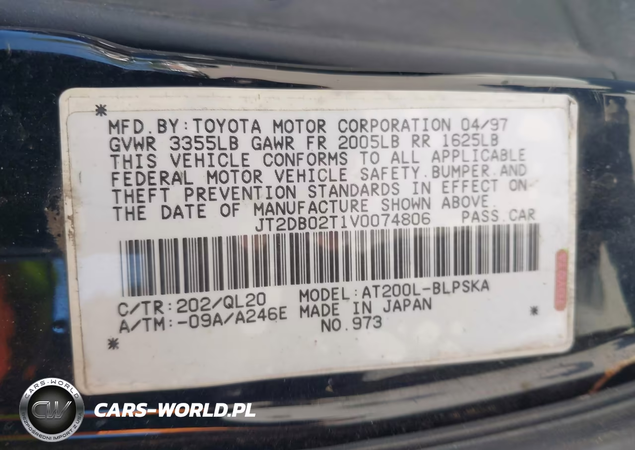 1997 Toyota Celica St Limited Edition Pkg. VIN:JT2DB02T1V0074806 - 9