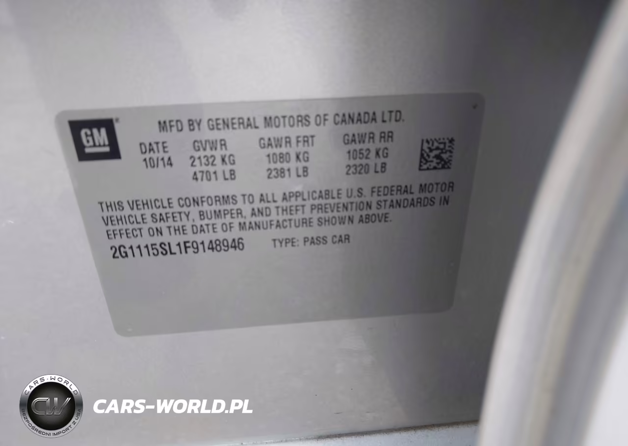 2015 Chevrolet Impala 1Lt VIN:2G1115SL1F9148946 - 9