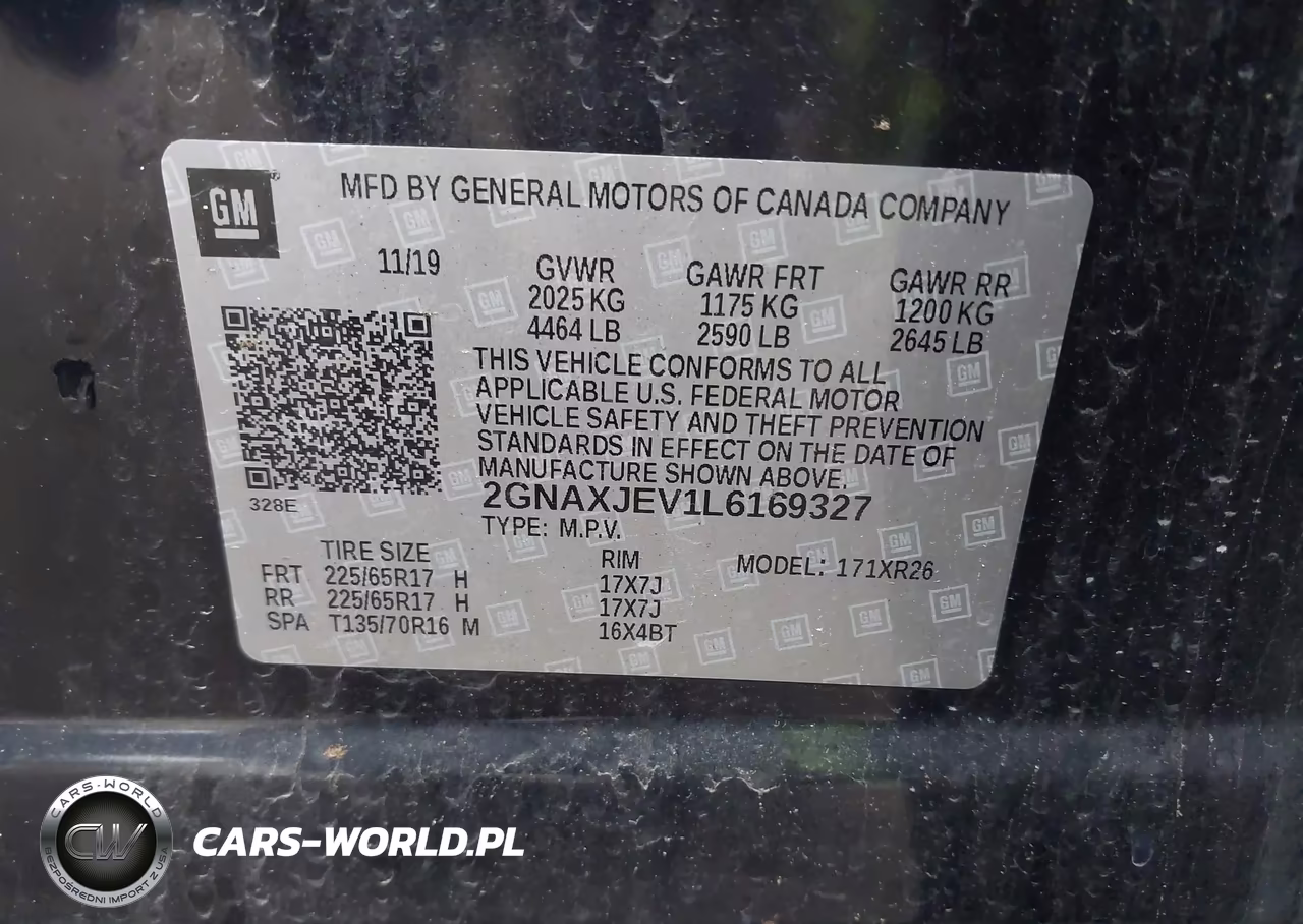 2020 Chevrolet Equinox Fwd 2Fl VIN:2GNAXJEV1L6169327 - 9