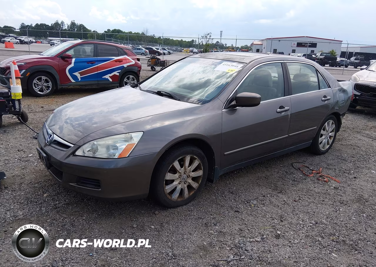 2007 Honda Accord 3.0 Lx VIN:1HGCM66387A018595 - 2