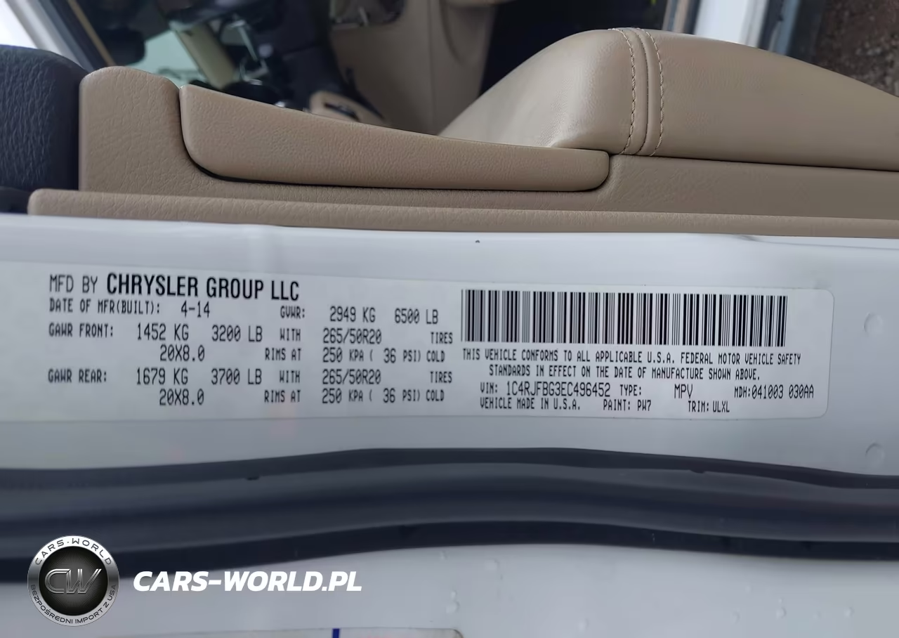 2014 Jeep Grand Cherokee Limited VIN:1C4RJFBG3EC496452 - 9