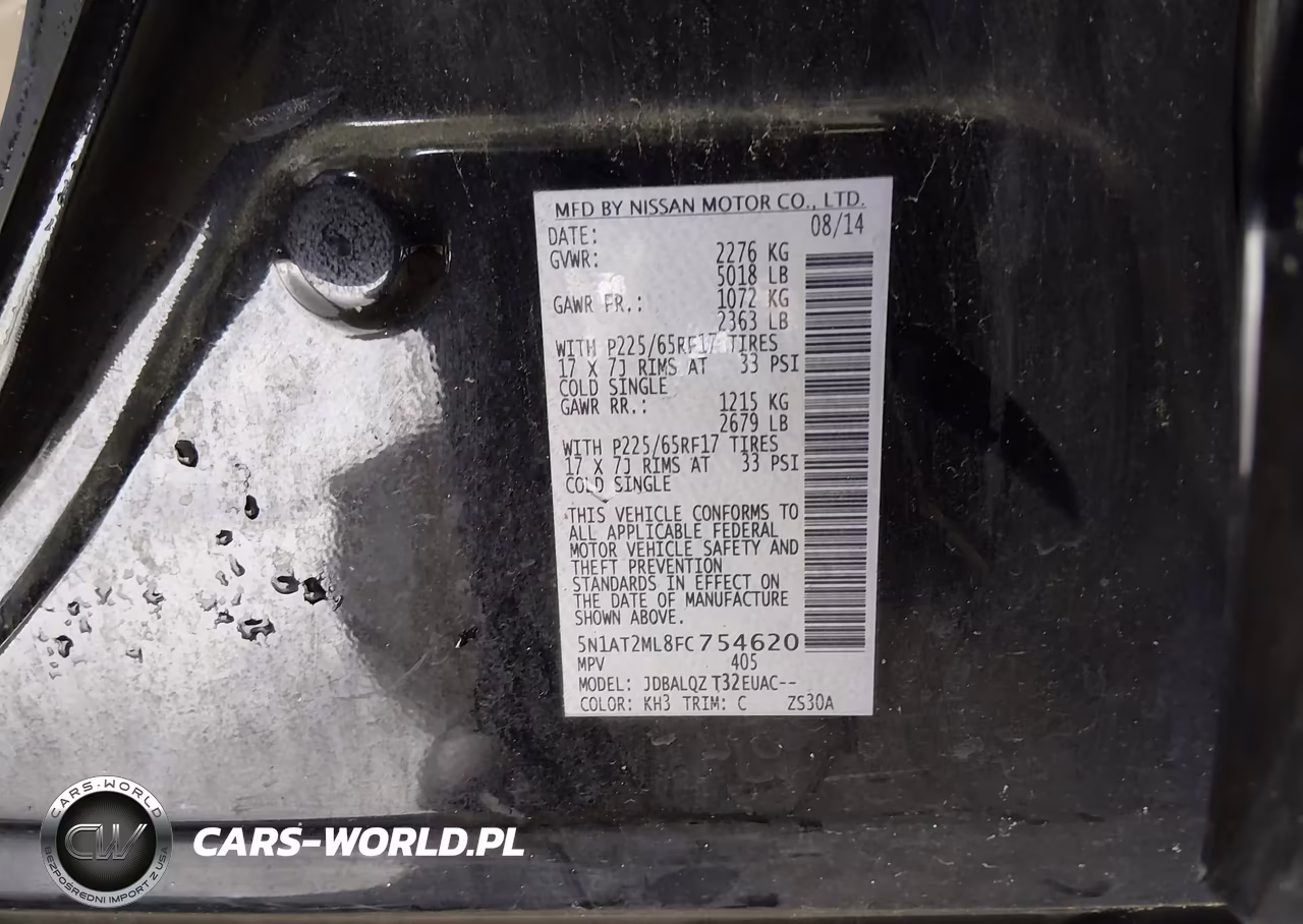 2015 Nissan Rogue Sv VIN:5N1AT2ML8FC754620 - 9