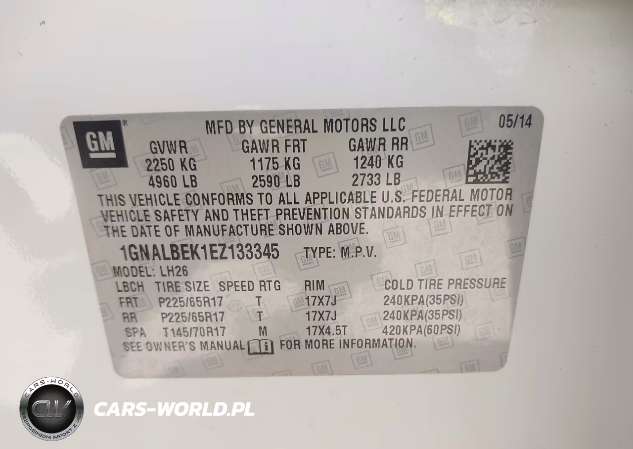2014 Chevrolet Equinox 1Lt VIN:1GNALBEK1EZ133345 - 9