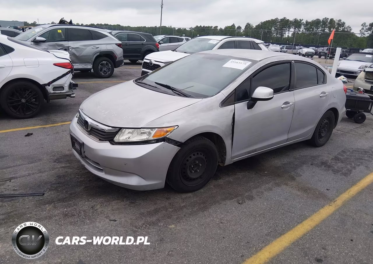 2012 Honda Civic Lx VIN:2HGFB2F52CH333806 - 2